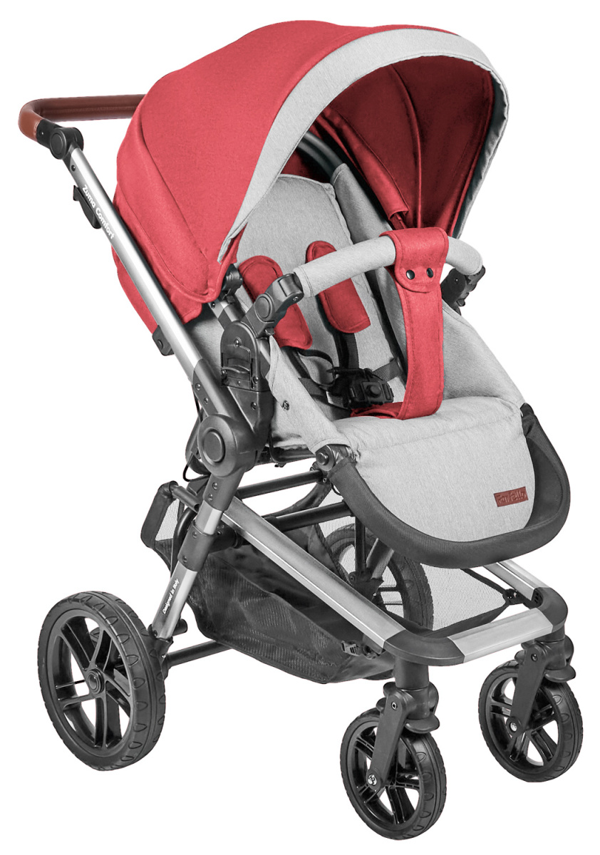 Коляска модульная 2 в 1 Farfello Zuma Duo Comfort (ZDC-11 Рубиновый)