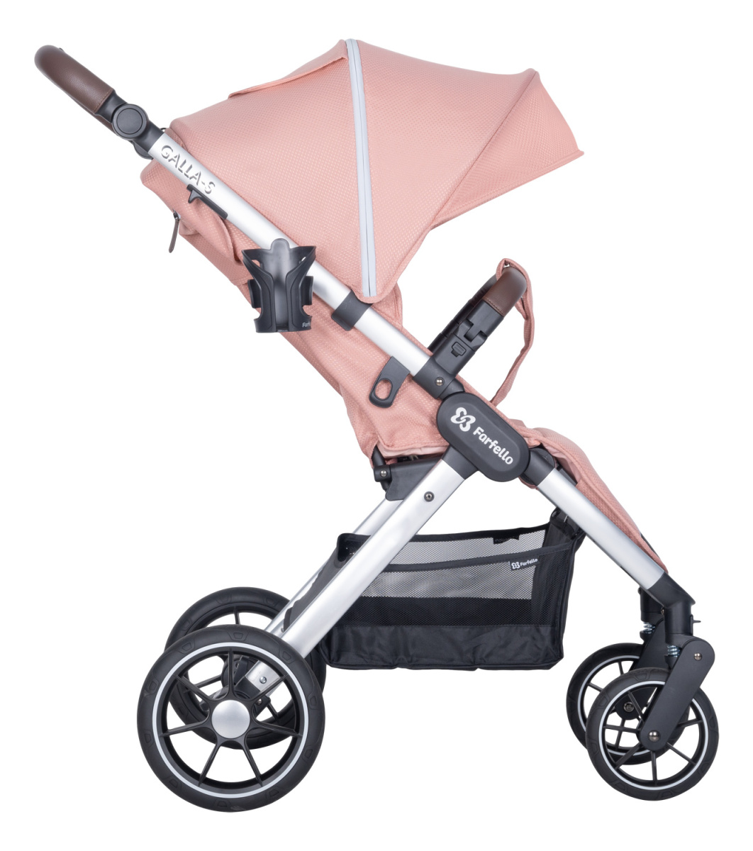 Коляска детская прогулочная Farfello Galla-S (Coral almond/Коралловый)