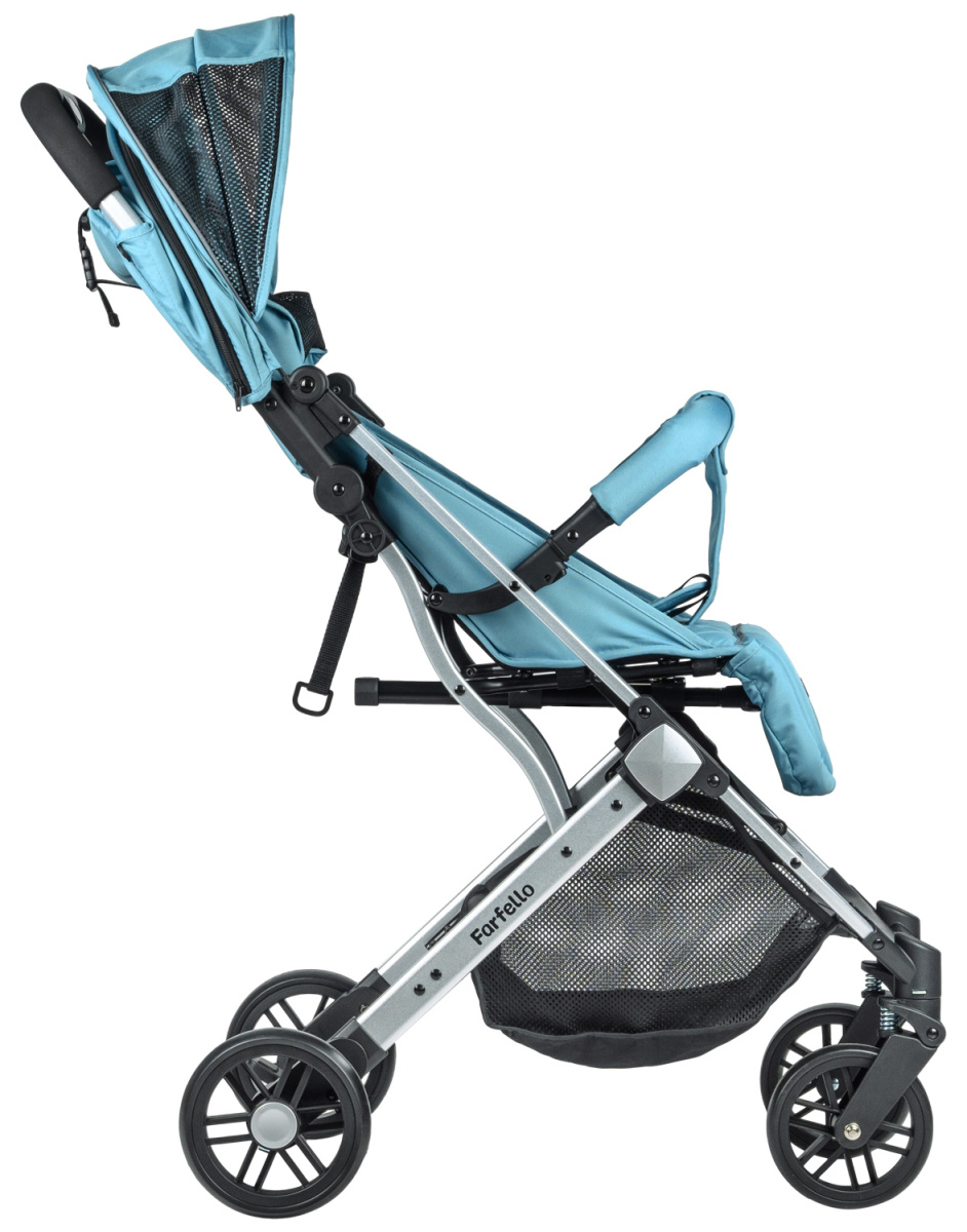 Коляска детская прогулочная Farfello Comfy Go (Smoke mint (серебро))