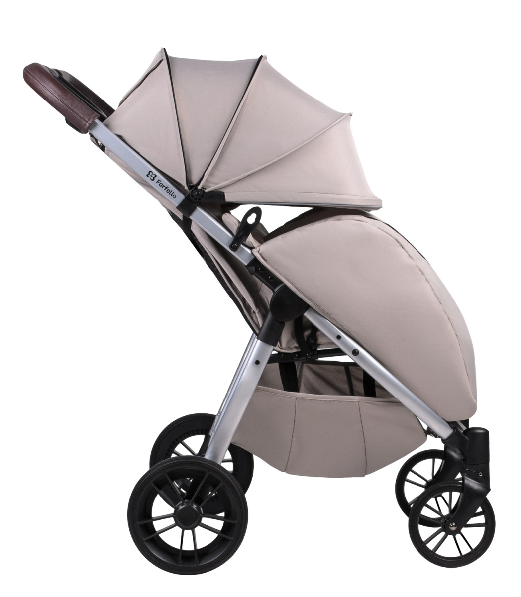 Коляска прогулочная Farfello Lane Max Comfort (Snow beige/Бежевый)