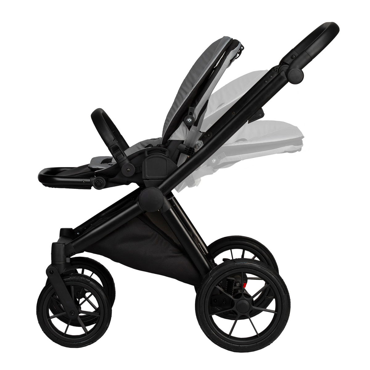 Коляска 2в1 Indigo SOLIO So 04 (св.серый)