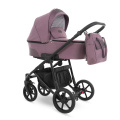 Коляска 2 в 1 Camarelo Ollio, Сиреневый меланж / Сиреневая эко-кожа (02)