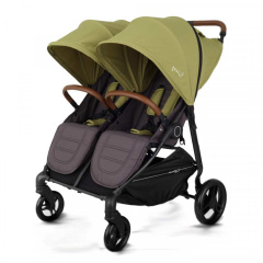 Коляска прогулочная для двойни Rant Twinny RA151 Olive. Цвет: Зеленый