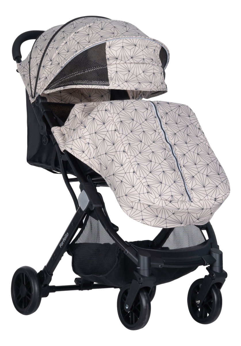 Коляска детская прогулочная Farfello Comfy Go (Tracery beige/ажурный бежевый CG-55)