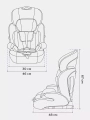Автокресло Rant Basic Spark Next Isofix группа 1/2/3 (9-36 кг) Grey