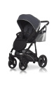 Коляска 2 в 1 Riko Basic Aicon 08 черно-серебряный