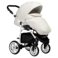 Коляска 2 в 1 Indigo Special, Is 01 (Белая кожа)