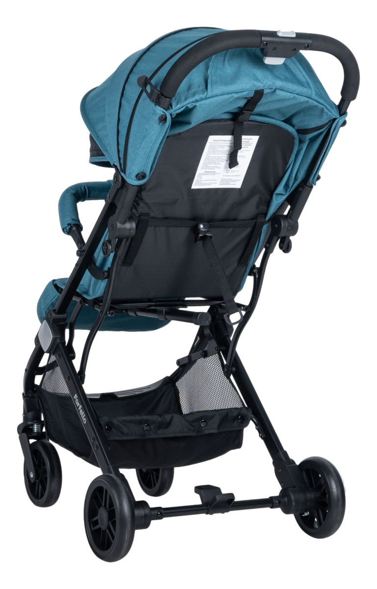 Коляска детская прогулочная Farfello Comfy Go (Aqua/темно-бирюзовый (чёрная)CG-19)