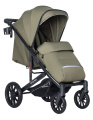 Коляска детская прогулочная Farfello Bonnie black (Fresh Green/свежая зелень)