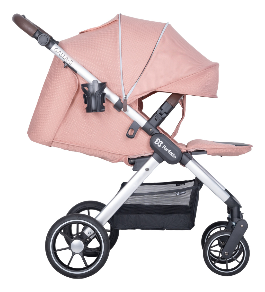Коляска детская прогулочная Farfello Galla-S (Coral almond/Коралловый)