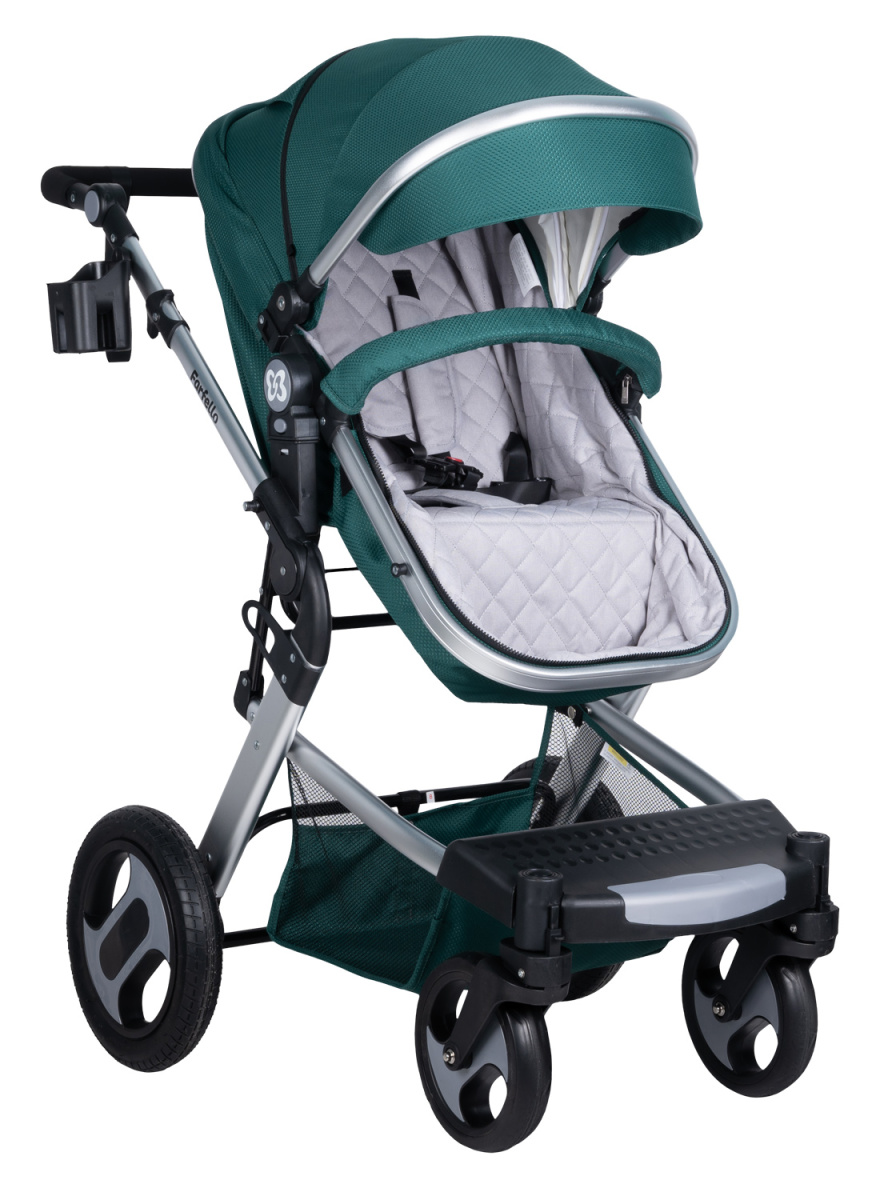 Коляска трансформер Farfello Diamond All-season (Бирюзовый)