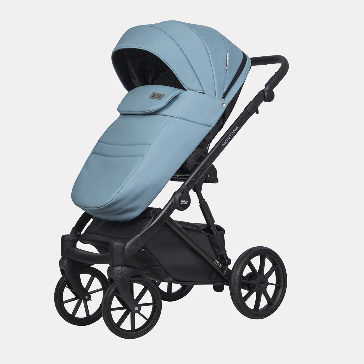 Коляска 3 в 1 Riko Basic Montana Ecco 16 BLUE