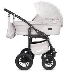 Коляска 3 в 1 Rant Siena 06 бело-бежевый