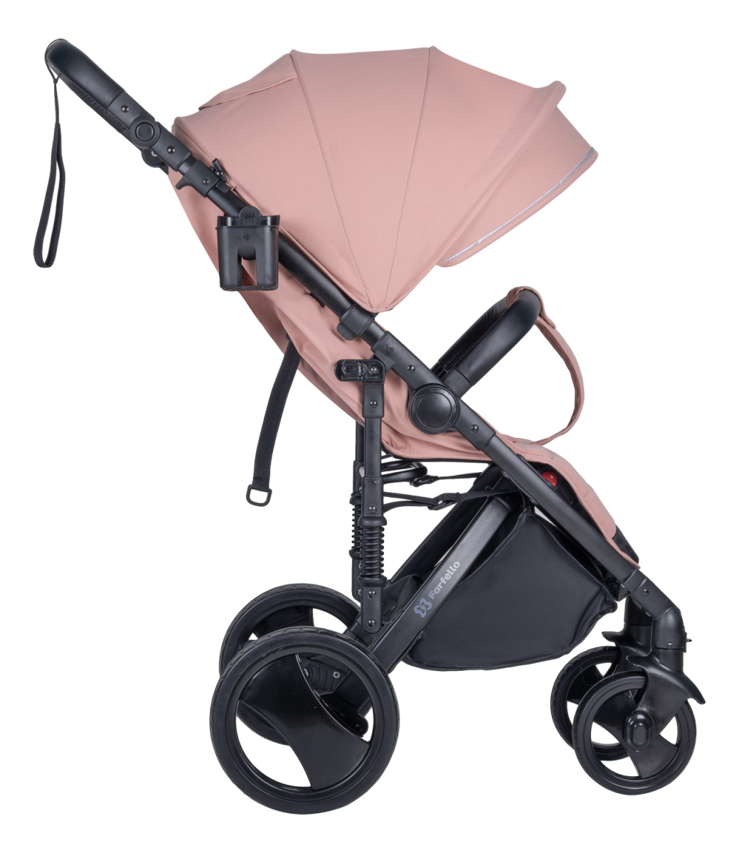 Коляска детская прогулочная Farfello Bino Angel Plus (Powdery/Пудровый)