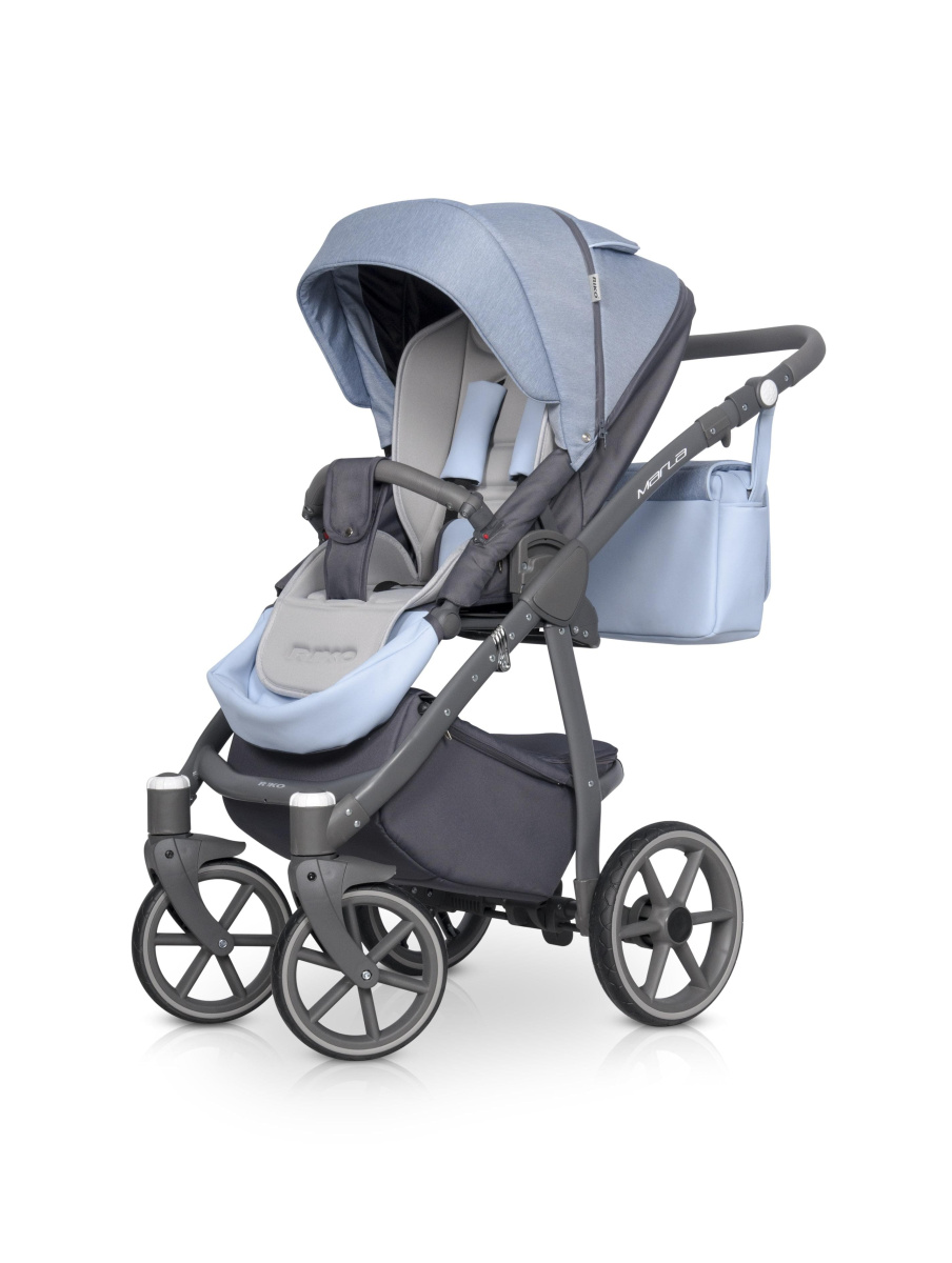 Коляска 3 в 1 Riko Marla 02 голубой
