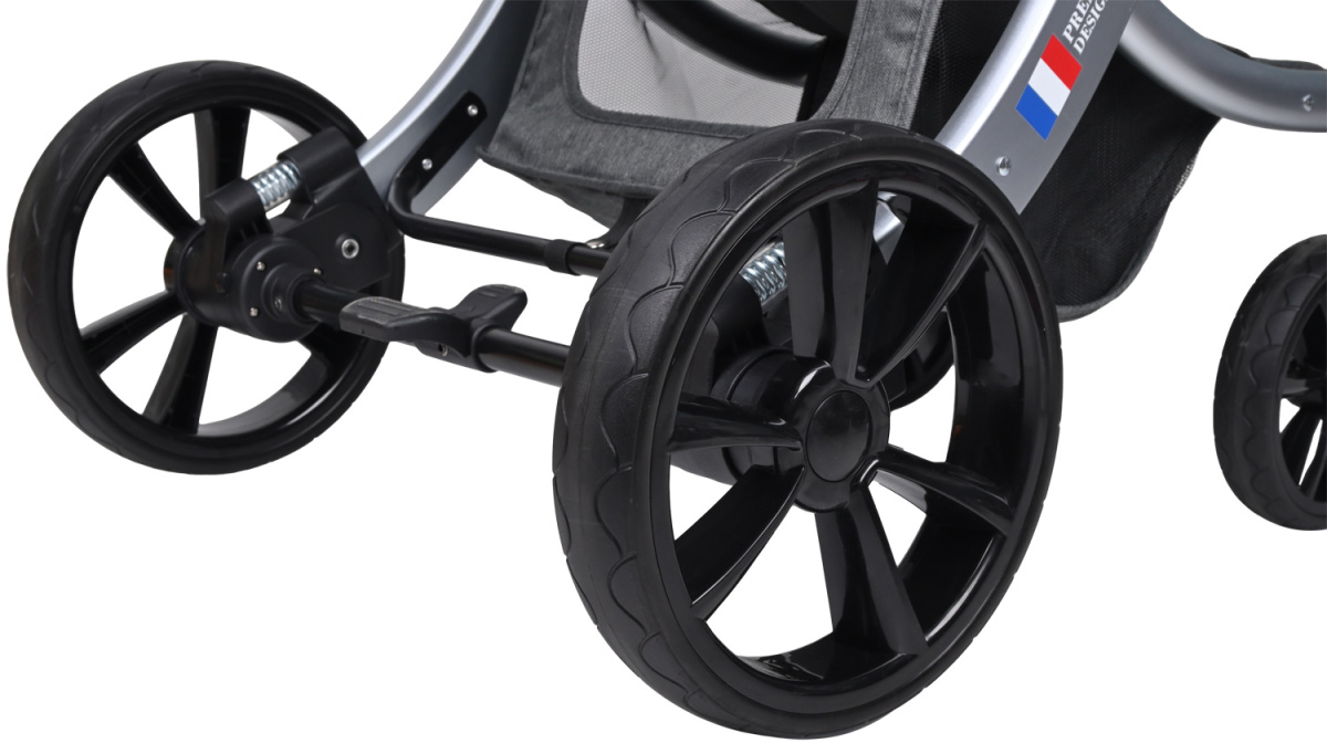 Коляска трансформер Farfello Aimile Original New Silver (Темно-серый NDS-2)