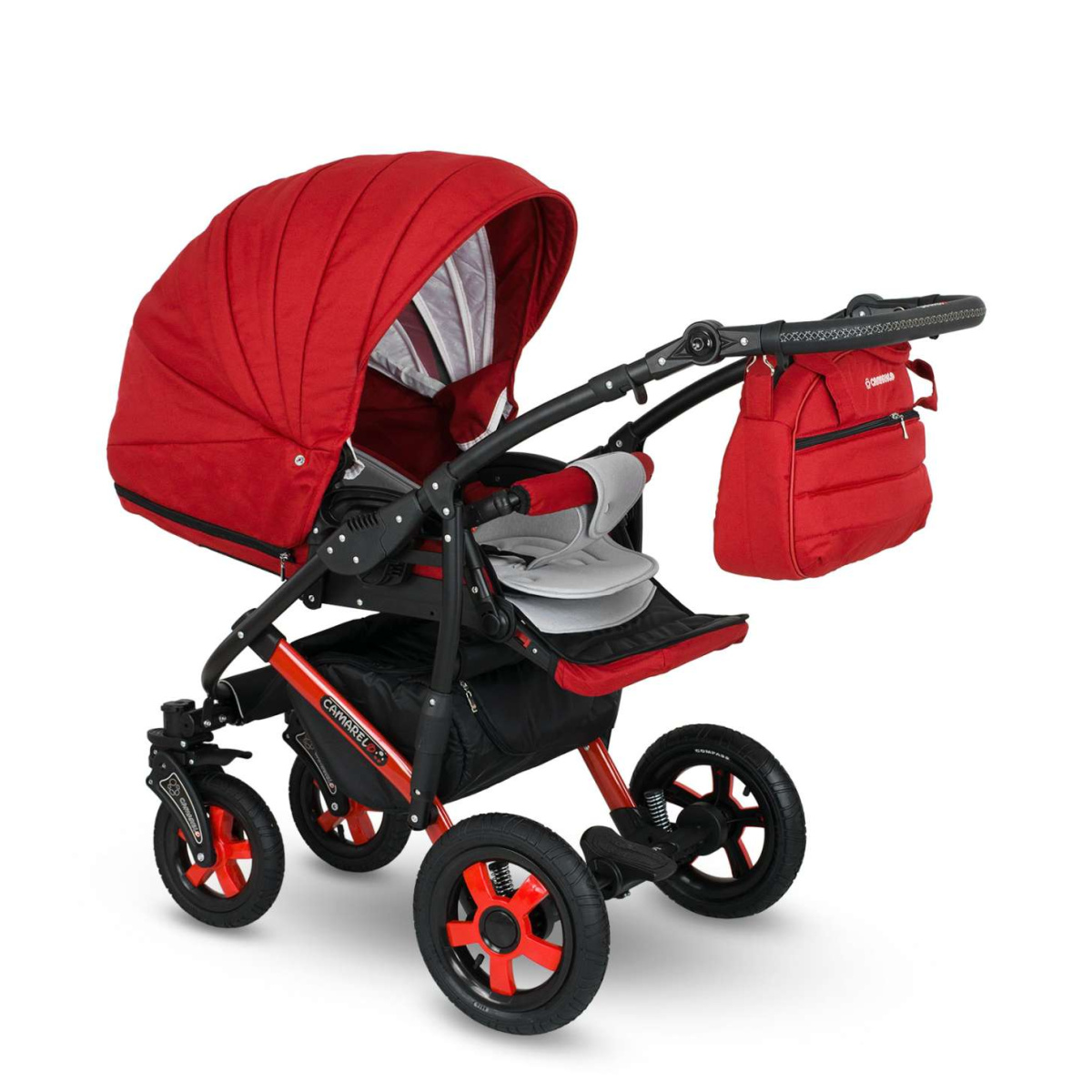 Коляска Camarelo Sevilla XSE 2 в 1 красный