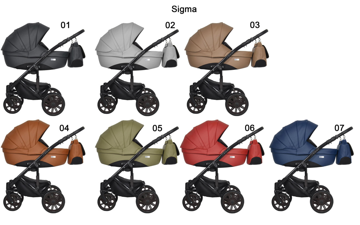 Коляска 2 в 1 Riko Sigma 04 коричневый