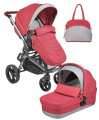 Коляска модульная 2 в 1 Farfello Zuma Duo Comfort (ZDC-11 Рубиновый)