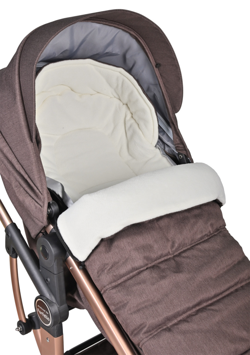 Коляска трансформер Farfello Aimile Original New Gold (Шоколадный NDG-3)