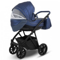 Коляска Camarelo Zeo 2 в 1 экокожа синий