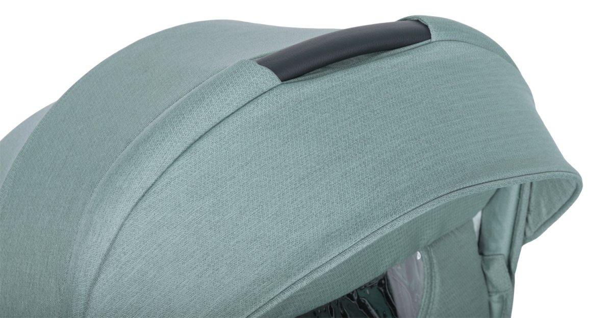 Коляска модульная 3 в 1 Farfello Baby shell BBS (BBS-33 green/зеленый/ серебро)