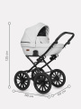 Коляска 2 в 1 Riko Basic Aicon Ecco Prestige 02 белый