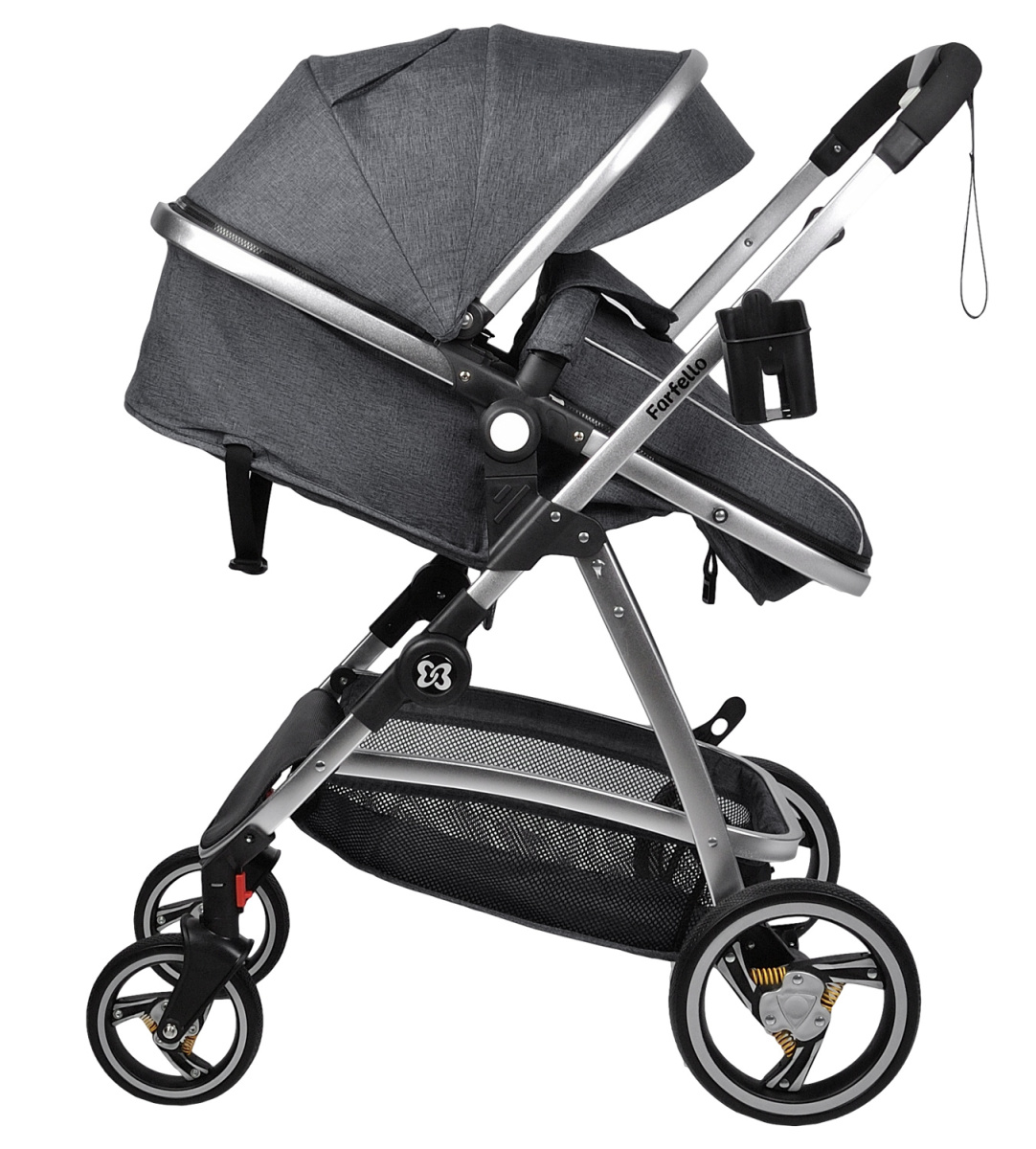 Коляска трансформер Farfello Pristina (Черный PS-15)