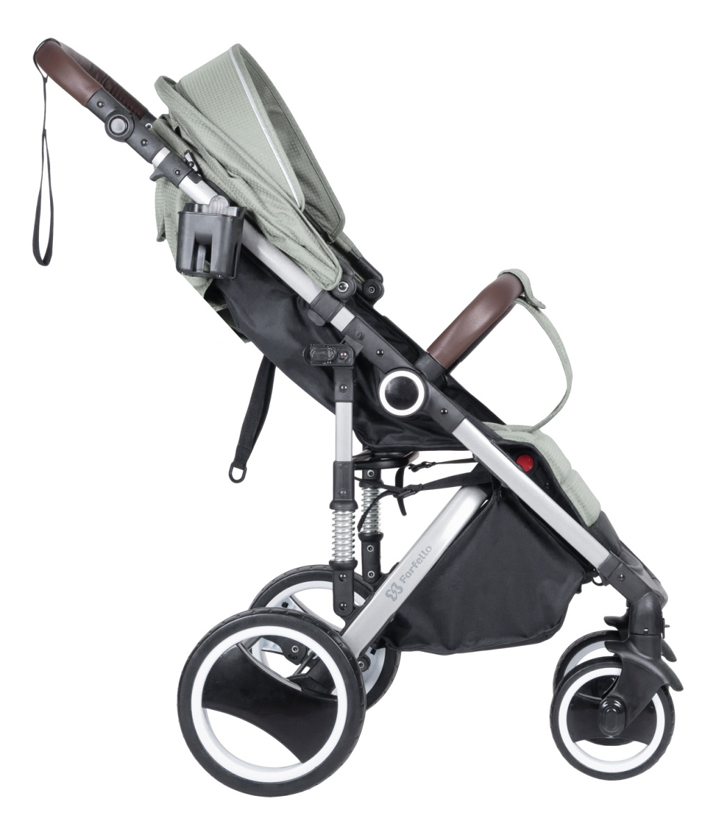 Коляска детская прогулочная Farfello Bino Angel Plus (Steel Gray Стальной серый)