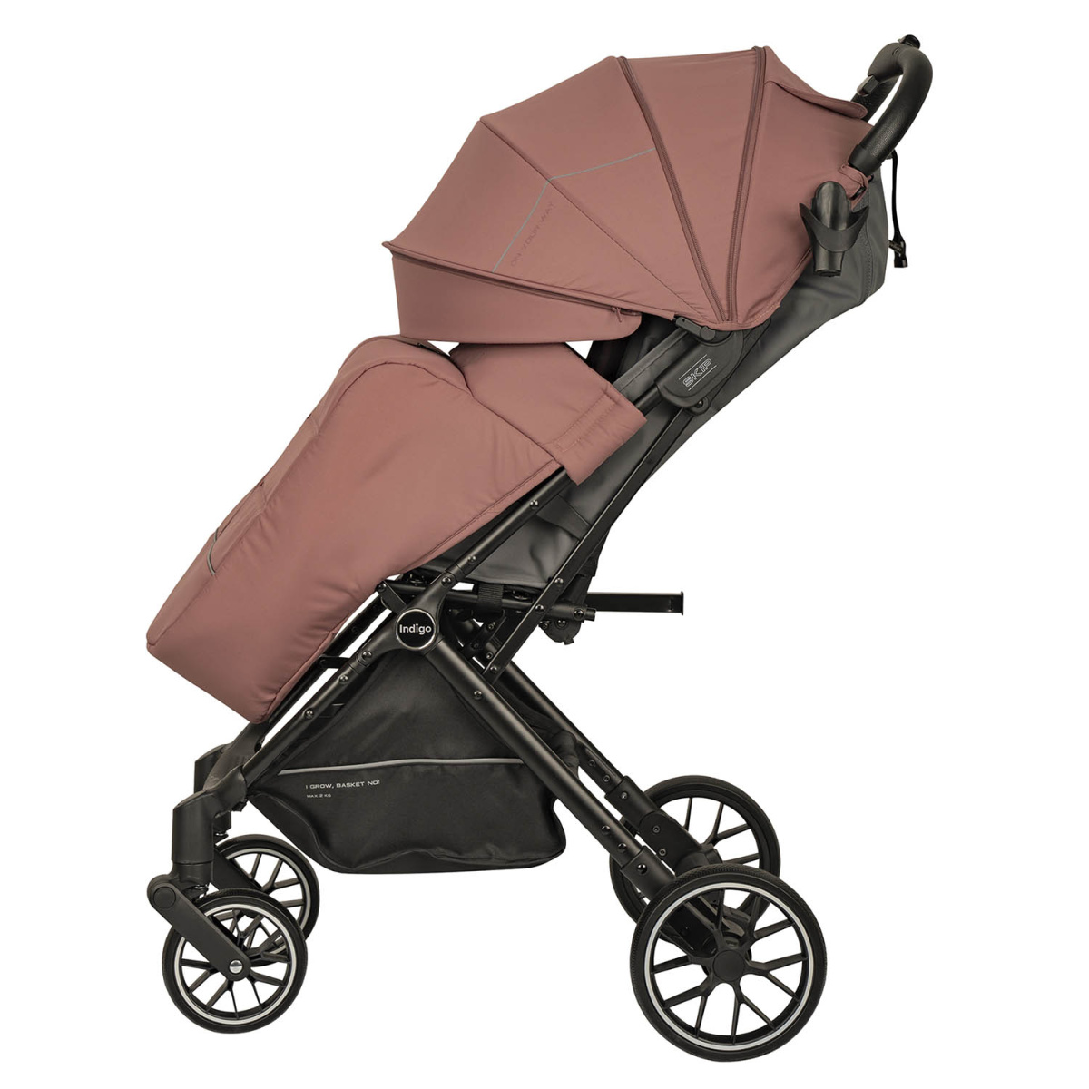 Коляска прогулочная Indigo SKIP розовый