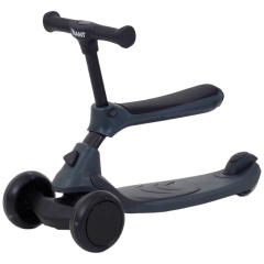 Беговел-самокат Rant Rider со светящимися колесами серый